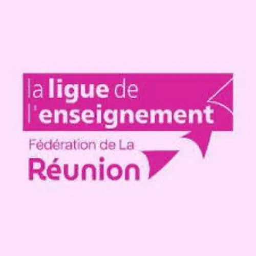 Logo Ligue de l'enseignement – Fédération de La Réunion, partenaire de l'association Culture Loisirs 438 à La Réunion (974)
