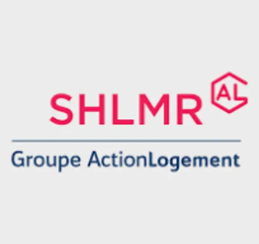Logo SHLMR – Groupe Action Logement, partenaire de l'association Culture Loisirs 438 à La Réunion (974)