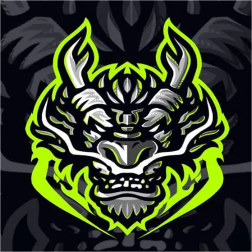 Logo mascotte tigre vert, partenaire de l'association Culture Loisirs 438 à La Réunion (974)